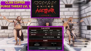 Conan Exiles 2023 Age of War Chapter 2 Clan Coffer / Hoards Purge Threat Level 1