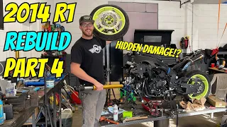 Rebuilding a WRECKED 2014 R1 (Part 4 Hidden damage!?)