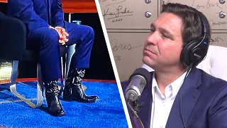 Ron DeSantis confronted about wearing high heels to look taller