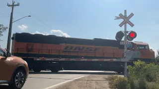 Panet RD Railway Crossing: Featuring BNSF SD75I