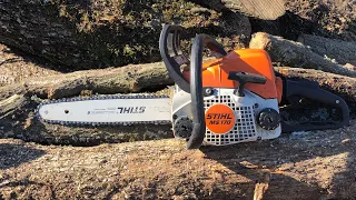 Stihl MS 170 thin wood cutting