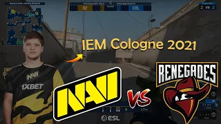 🔴LIVE: Natus Vincere vs Renegades - IEM Cologne 2021 - Group A