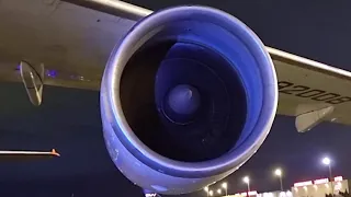 An-124 100M RUSLAN engine start !!!