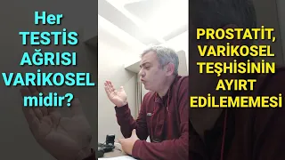 Her Testis Ağrısı Varikosel midir? Prostat İltihabı ve Varikosel Teşhisinin Ayırt Edilememesi