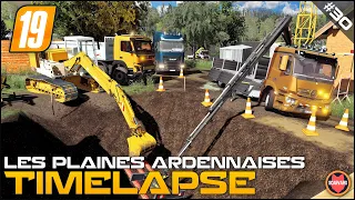 🇫🇷  Digging Dirt & Connecting New Pipes Using Case Poclain 61⭐ FS19 Les Plaines Ardennaises V2