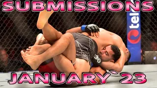 MMA submissions January 2023