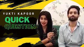 yukti Kapoor and mudit nayyar playing a quick question with Telly magic