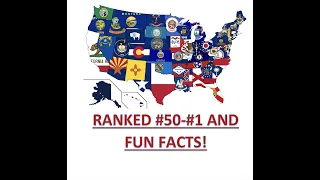 50 U.S. State Flags RANKED + Fun Facts in 8 Minutes