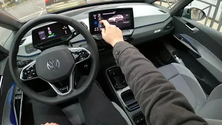 NEW 2021 Volkswagen ID.3 Max 170HP - POV Test Drive. LT Car of the Year 2021 WINNER!