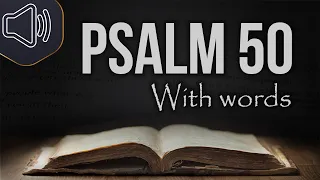 Psalm chapter 50 KJV  Audio Bible | Reading with words