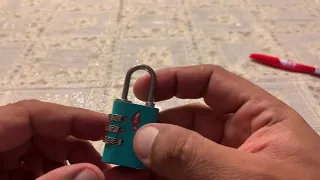 كيفية فتح قفل رقمىً لو نسيت الأرقام الثلاثة how to unlock a 3 digits lock ( Arabic version)