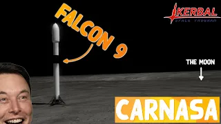 KSP Landing a Falcon 9 on THE MOON | RSS/RO