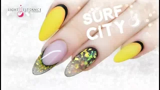 TUTORIAL | SUMMER | LIGHT ELEGANCE "SURF CITY" | ALMOND GEL NAILS