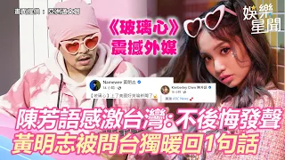 《玻璃心》震撼外媒！陳芳語感激台灣：不後悔發聲　黃明志被問「台獨」暖回1句話｜三立新聞網 SETN.com