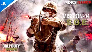 Call OF Duty: WW2 | Mission-04 S.O.E. | Walkthrough Campaign gameplay | PS5 4K 60FPS.