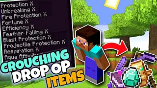 Minecraft But Crouch Drop Op Items | How To Download Crouch Drop Op Item In Minecraft Pe |Faltu Boy