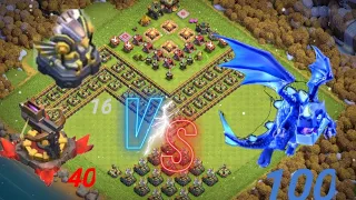 x-bow (40)and Eagle artillery(16) VS Electro dragon (100) *mass challenge *