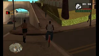 Can CJ Climb Bicycle On The Bridge || GTA SAN ANDREAS