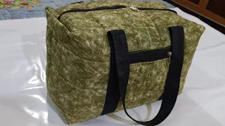 बिना 1 इंच कपड़ा वेस्ट किए बस 2 पीस से बनाएं बड़ा ट्रैवल बैग/No wastage/Travel bag from 2 piece