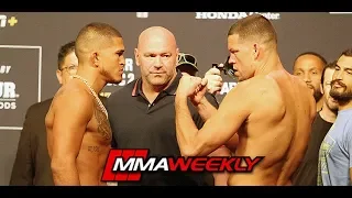 UFC 241 Ceremonial Weigh-Ins: Nate Diaz vs Anthony Pettis