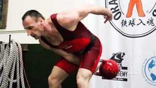 HMS Sergey Merkulin | Snatch with the 32 kg kettlebell 160 reps (California, 2014)