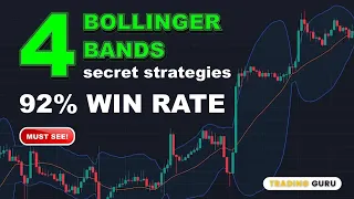 4 Bollinger Bands Secret Strategies - 92% Win Rate (Must See) #TRADINGGURUTOP