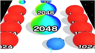 Ball run 2048 - Gameplay Walkthrough - Max Levels (Lvl 51-80)