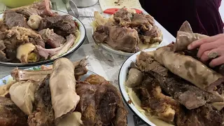 Қазақша ет асу Бешбармак/ Мясо по казахский Как мы варим мясо для гостей. Соғым. Встречаем гостей