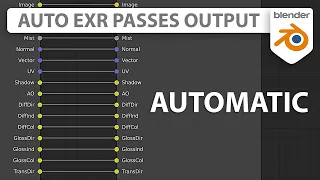 Time Saver EXR Auto Passes Connect in Blender | Quick Tip