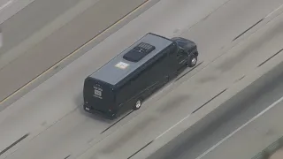 Police chase stolen party bus across Southern California