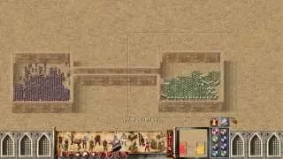 Stronghold Crusader 450 Swordsmen VS 500 Arabian Swordsmen:500 арабский мечник VS 450 мечник