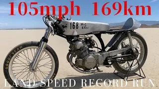 SCTA El Mirage 6-12-2022  最速105mph/169km達成 "Sunny Storm/晴嵐" Landspeed race #cb160 #landspeedrace #晴嵐