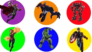 Super Hero Avengers, Hulk, Thor, Venom, Capten Amerika, Capten Marvel, Transformer