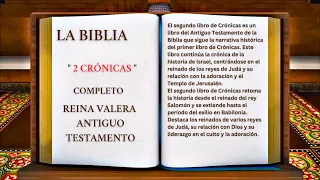 ORIGINAL: LA BIBLIA SEGUNDO LIBRO DE " 2 CRÓNICAS " COMPLETO REINA VALERA ANTIGUO TESTAMENTO