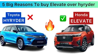 Honda Elevate vs Hyryder | Toyota Hyryder vs Elevate | Which SUV is better