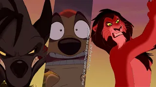 What if Scar saves Timon from the hyenas? (The Lion King AU)