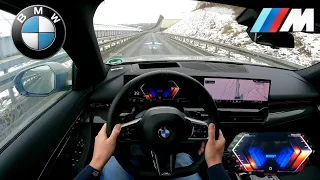 The All New BMW 5 Series 520d Mild Hybrid (197HP) POV DRIVE Acceleration 0-223km/h