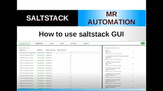 Saltstack E20 (Saltstack GUI)