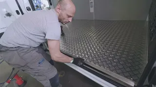 PLANCHER DOUBLE POUR FOURGONS EN BOIS ET ALUMINIUM STRIÉ- Syncro System