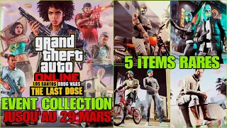 [BONUS GTA] GAGNER 5 ITEMS RARES / ÉVENT DE COLLECTION THE LAST DOSE - JUSQU’AU 29 MARS GTA ONLINE