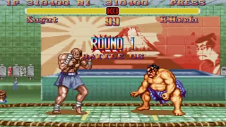 Super Street Fighter II - Sagat Vs E. Honda