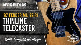 72 RI MIJ Thinline Telecaster with Graphtech Ghost system piezo. My best guitar!