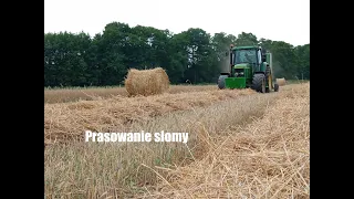 Ekstremalne Prasowanie Słomy 2021!☆25km/h...?😲☆John Deere 6800 w akcji!!☆😁