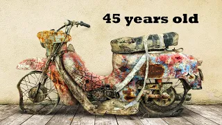 Restoration Abandoned Old Motorcycle Jawa 50 two stroke engine 1977 - PART4