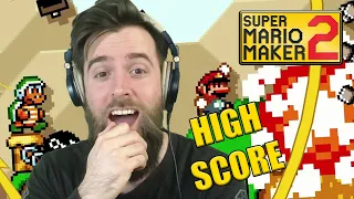 PAGING DOCTOR CLUTCH... This Gaming is InSaNe [ENDLESS HIGH SCORE] - Super Mario Maker 2