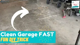 🍒 How to Clean a Dirty Garage Floor in 60 Seconds➔ Easy (and Fun) DIY Trick