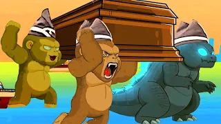 Baby Godzilla vs. Kong - Coffin Dance Song Meme Cover