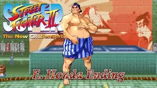Super Street Fighter II - The New Challengers - E. Honda Ending - SNES