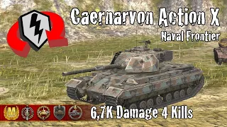 Caernarvon Action X  |  6,7K Damage 4 Kills  |  WoT Blitz Replays