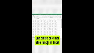Una dintre cele mai utile funcții în Excel 😲 | #shorts